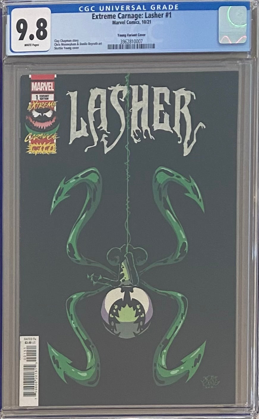Extreme Carnage: Lasher #1 Young Variant CGC 9.8