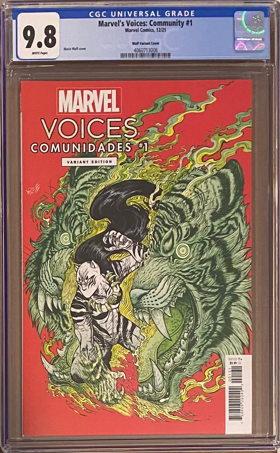 Marvel Voices: Community #1 Wolf Variant CGC 9.8