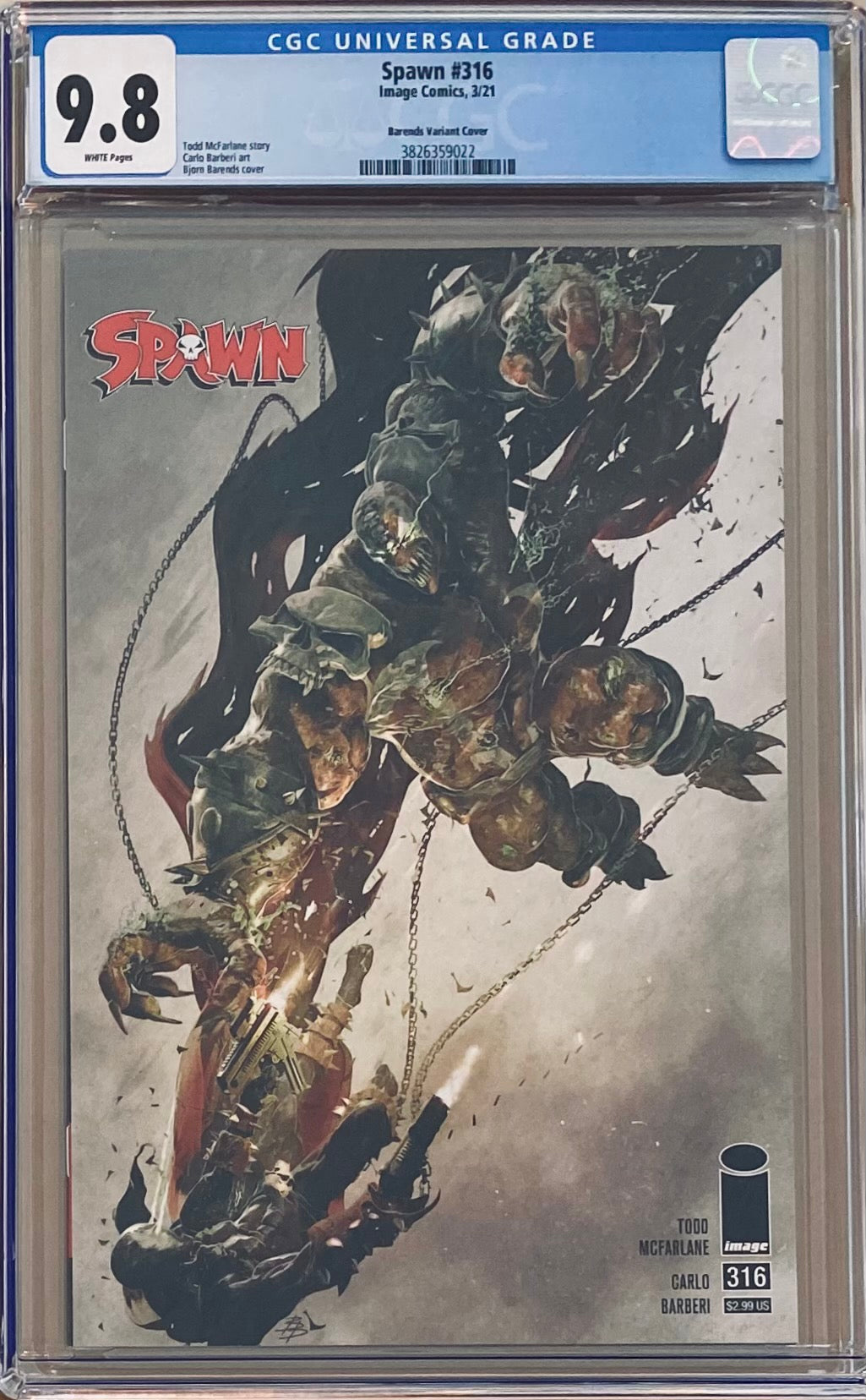 Spawn #316 Barends Variant CGC 9.8