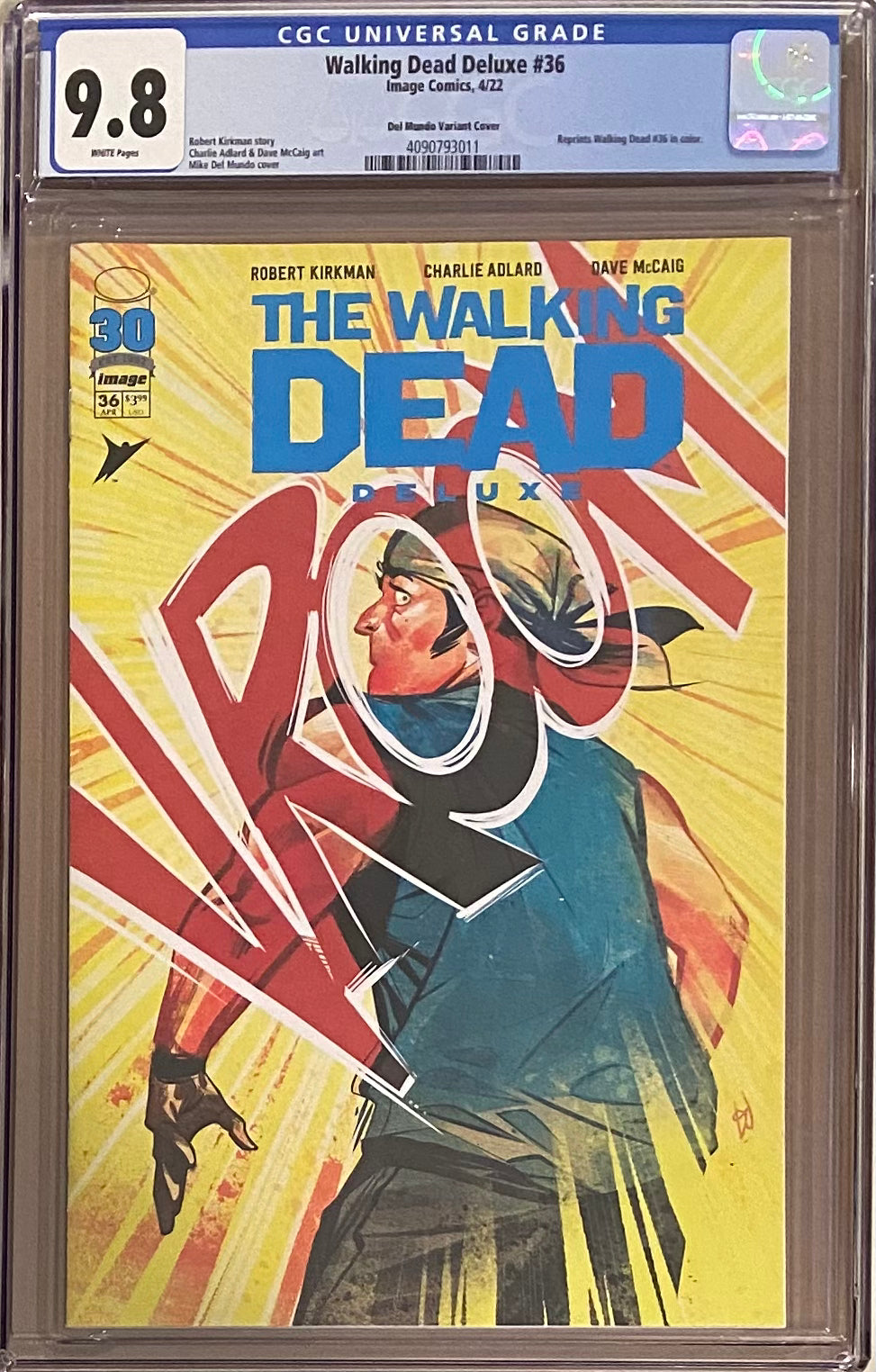 Walking Dead Deluxe #36 Del Mundo Variant CGC 9.8