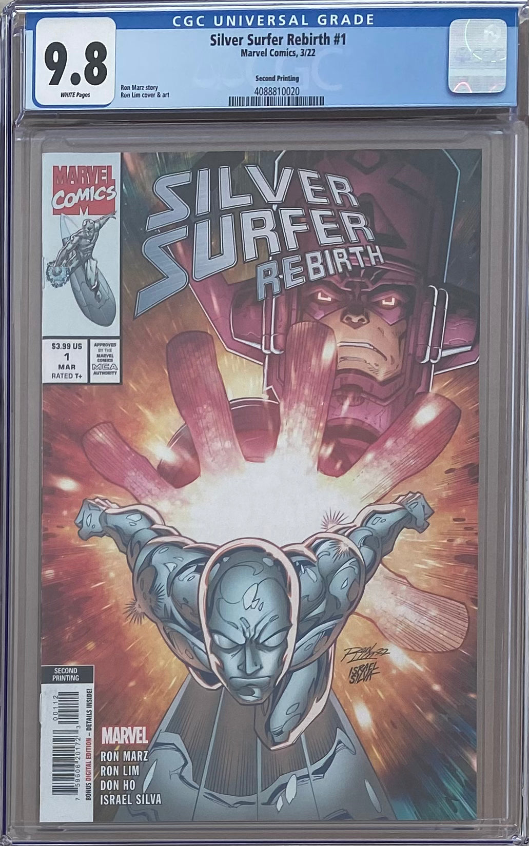 Silver Surfer: Rebirth #1 Second Printing CGC 9.8