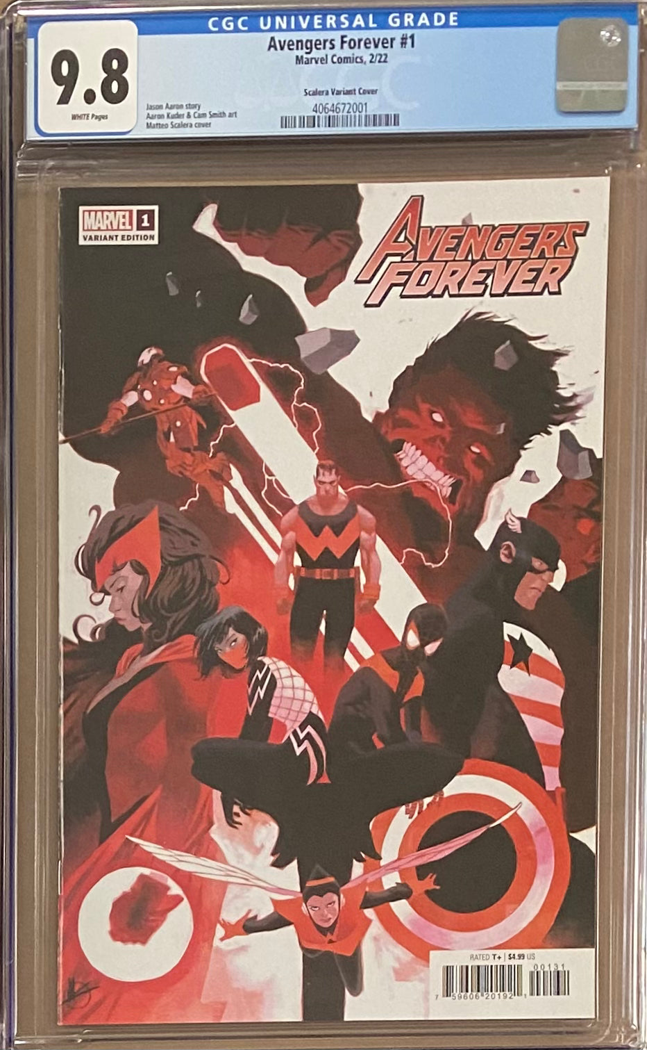 Avengers Forever #1 Scalera Variant CGC 9.8