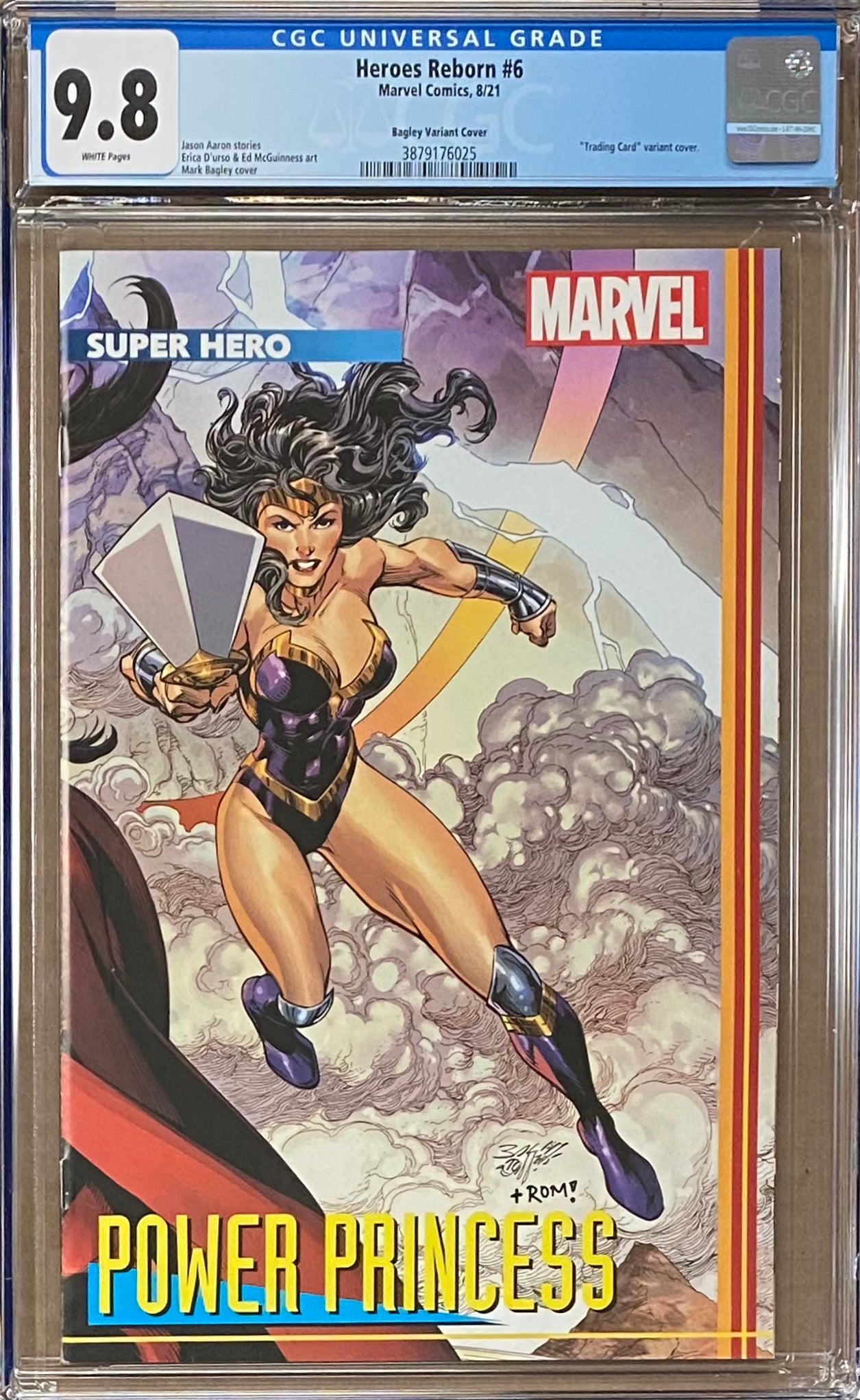 Heroes Reborn #6 Bagley "Power Princess" Trading Card Variant CGC 9.8