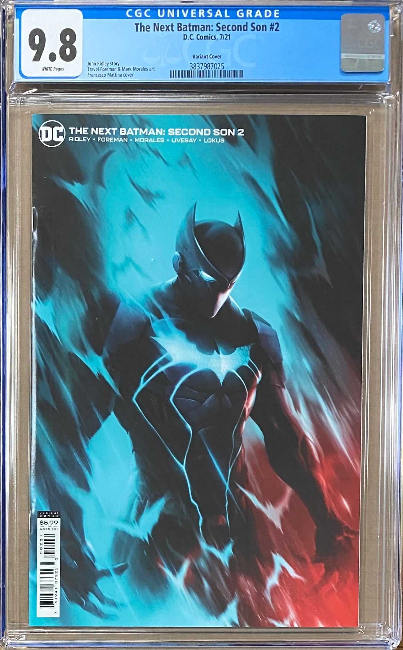 The Next Batman: Second Son #2 Mattina Variant CGC 9.8