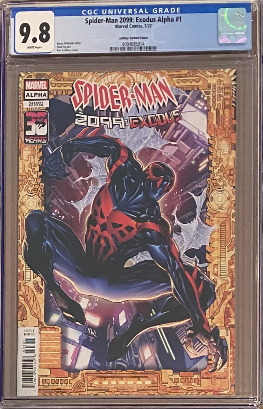 Spider-Man 2099: Exodus - Alpha #1 Lashley Frame Variant CGC 9.8