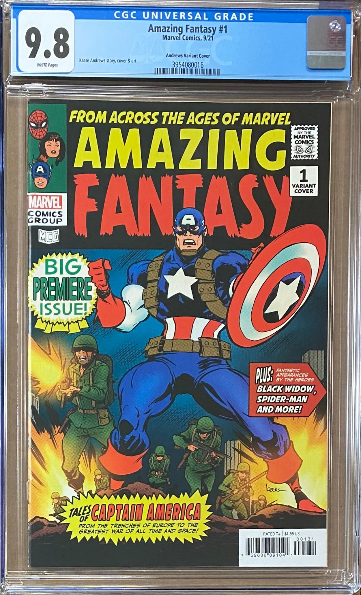 Amazing Fantasy #1 Variant CGC 9.8