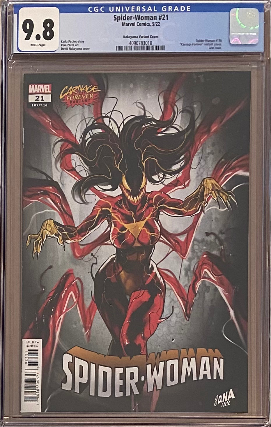 Spider-Woman #21 Nakayama Variant CGC 9.8