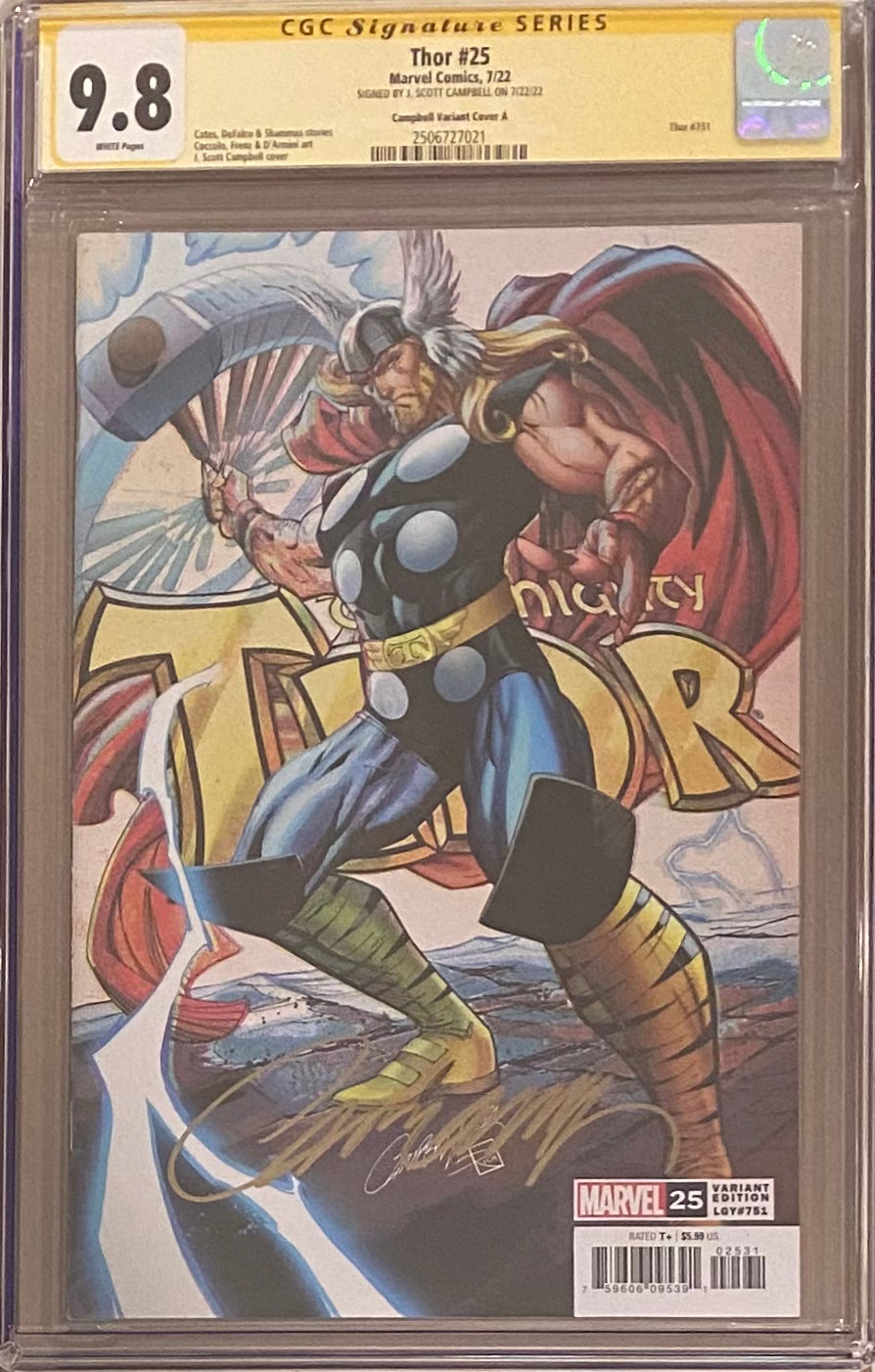 Thor #25 Campbell Variant CGC 9.8 SS
