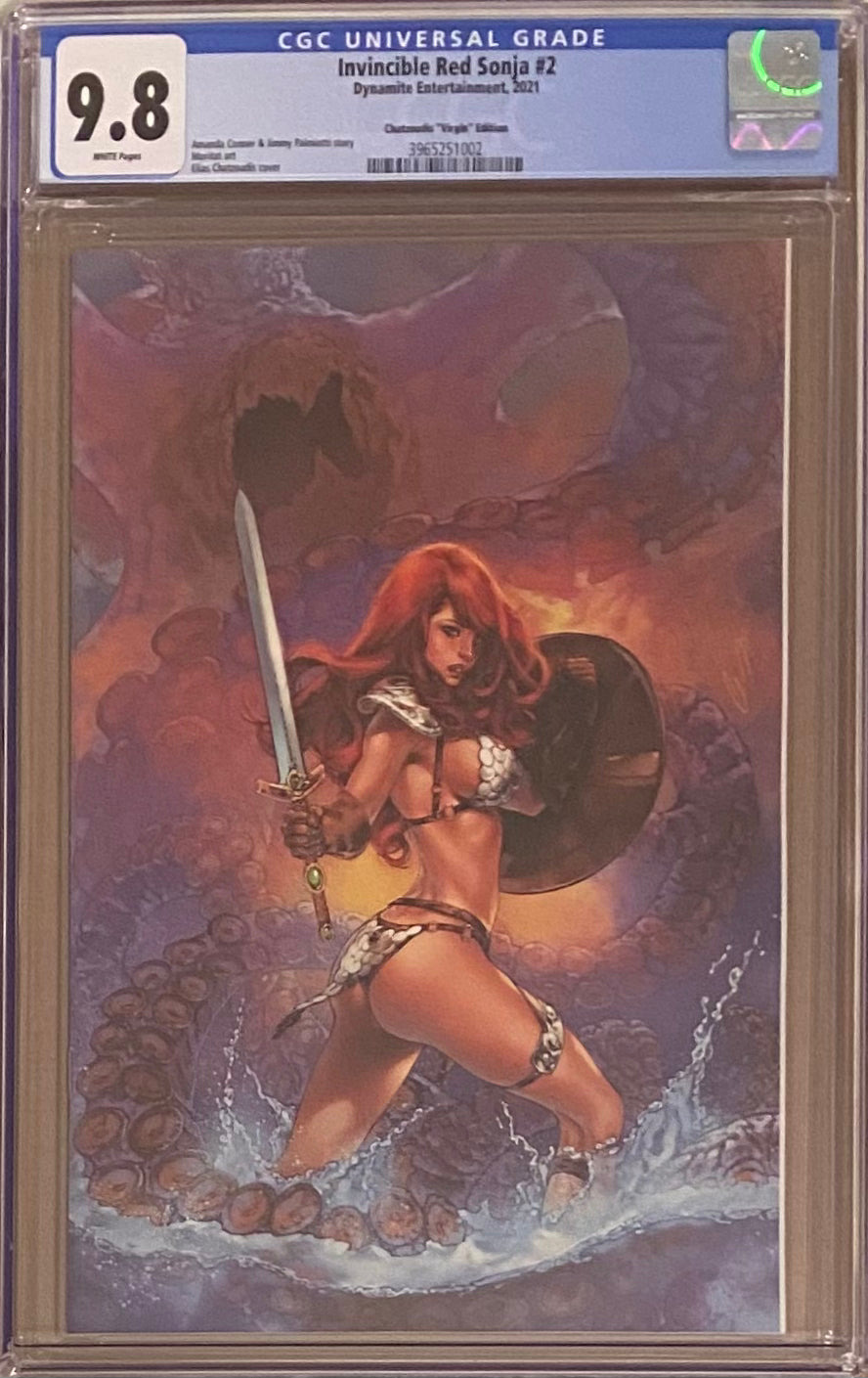 Invincible Red Sonja #2 Chatzoudis Virgin Edition CGC 9.8