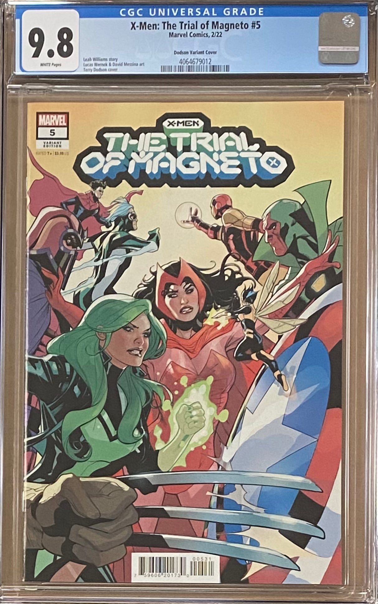X-Men: Trial of Magneto #5 Dodson 1:25 Retailer Incentive Variant CGC 9.8