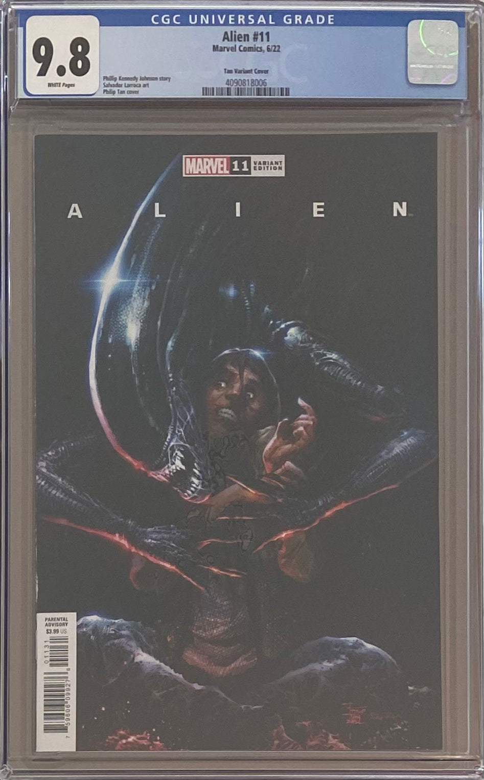 Alien #11 Tan 1:25 Retailer Incentive Variant CGC 9.8