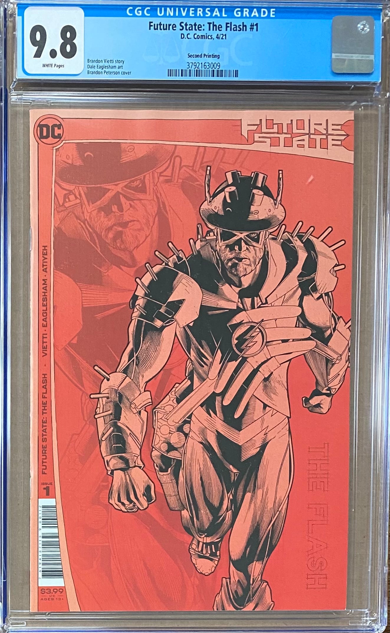 Future State: Flash #1 Second Printing CGC 9.8