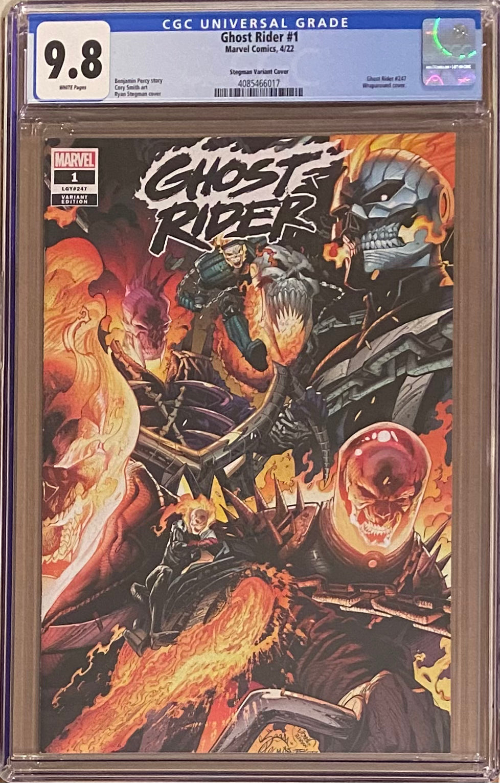 Ghost Rider #1 Stegman Wraparound Variant CGC 9.8