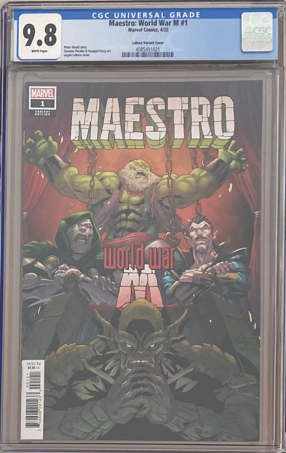 Maestro: World War M #1 Lubera Variant CGC 9.8