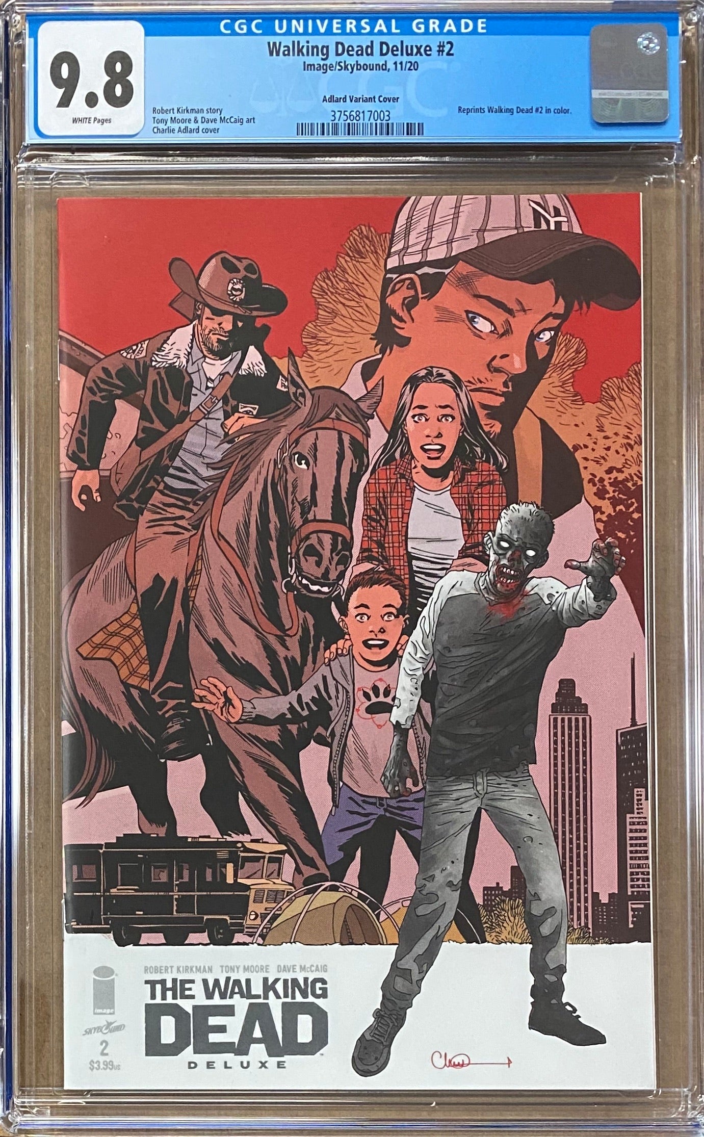 Walking Dead Deluxe #2 Adlard Variant CGC 9.8