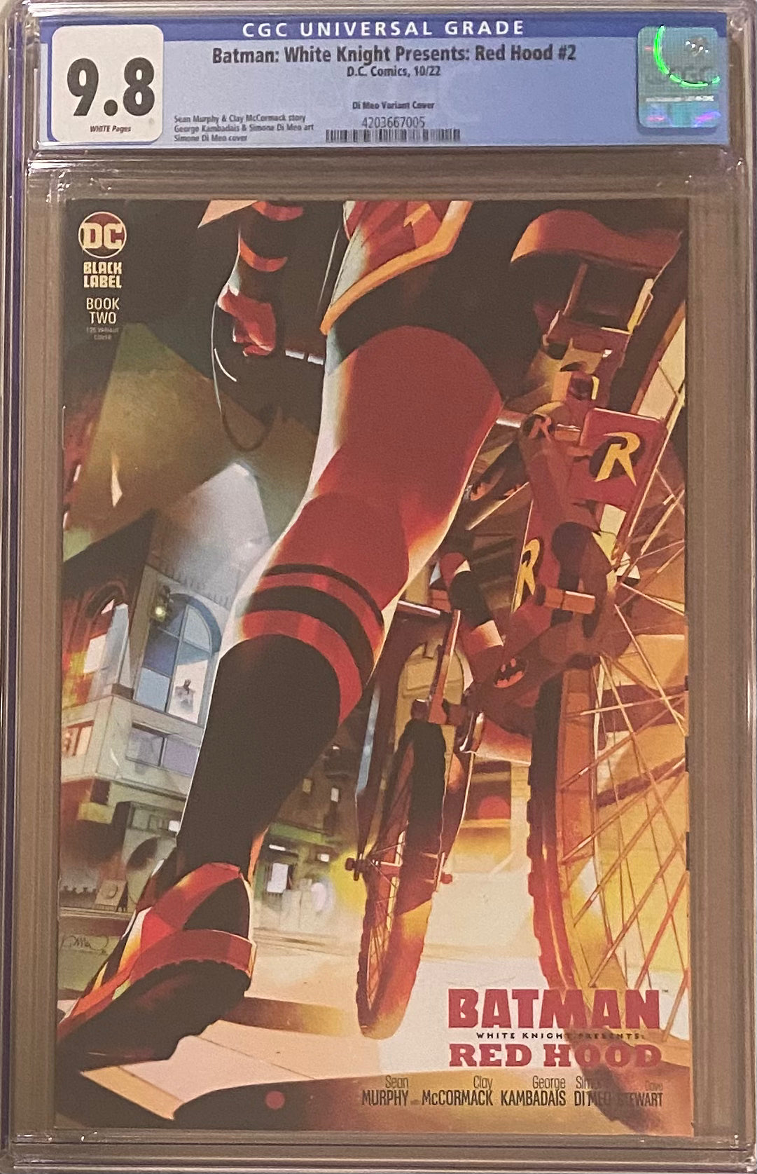Batman: White Knight Presents - Red Hood #2 Di Meo 1:25 Retailer Incentive Variant CGC 9.8