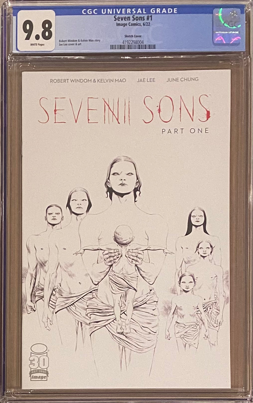 Seven Sons #1 1:50 Retailer Incentive Variant CGC 9.8