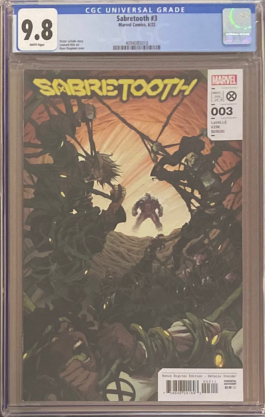 Sabretooth #3 CGC 9.8