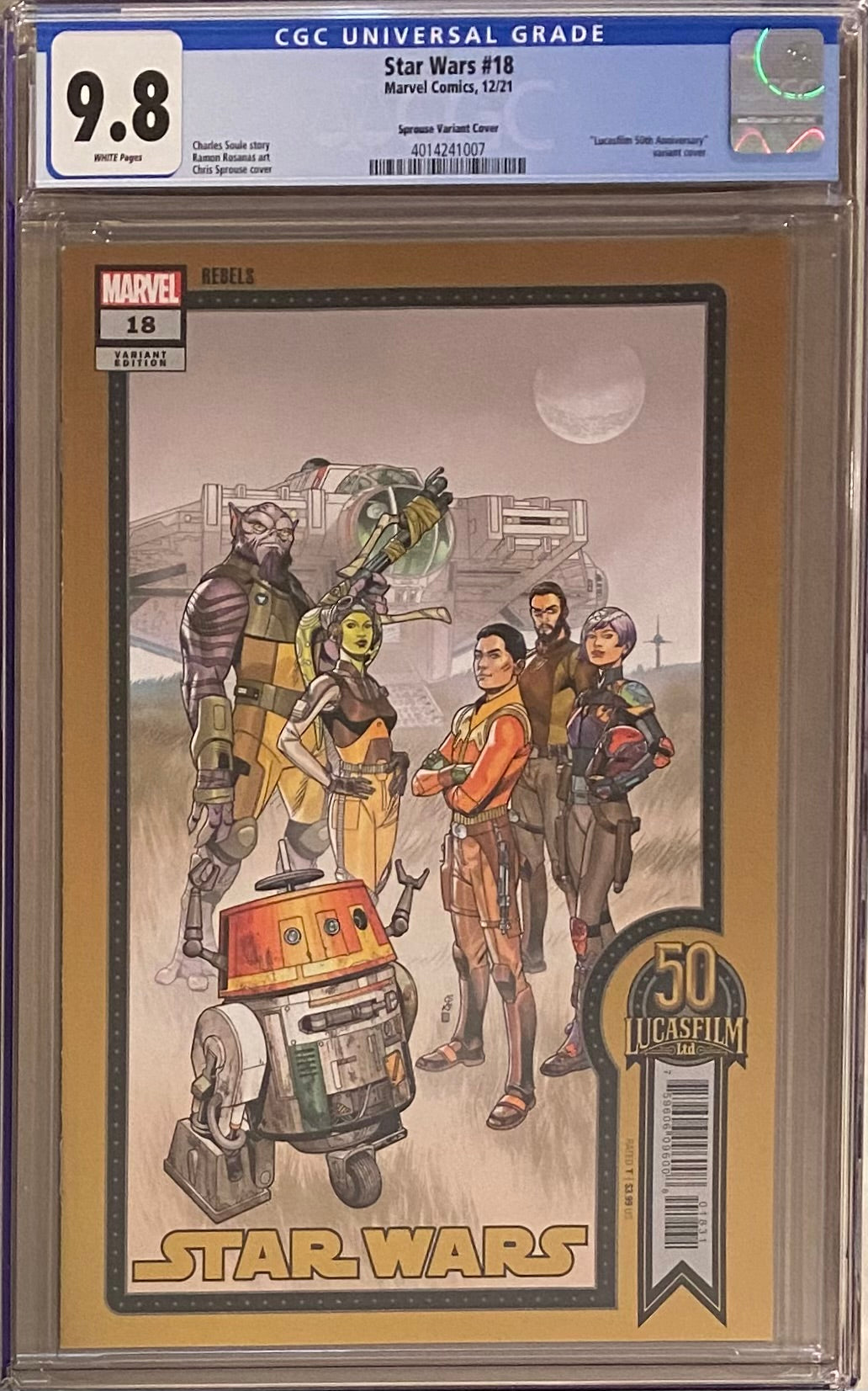 Star Wars #18 Sprouse Variant CGC 9.8 - War of the Bounty Hunters