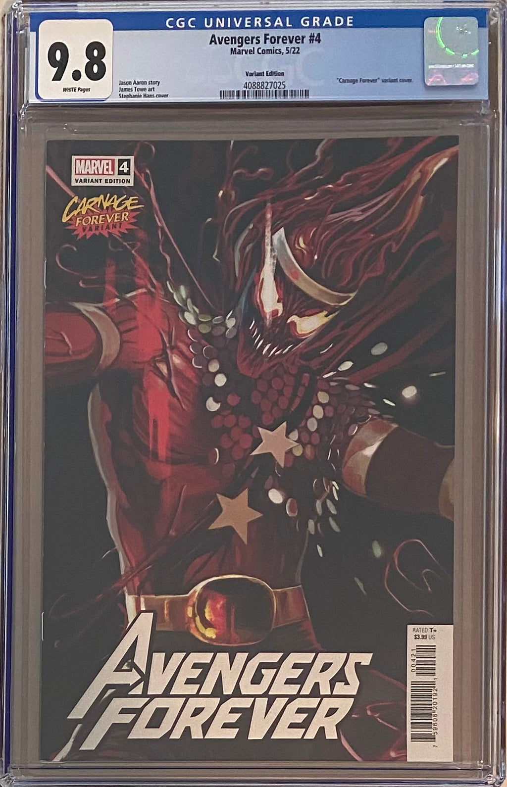 Avengers Forever #4 Hans Carnage Forever Variant CGC 9.8