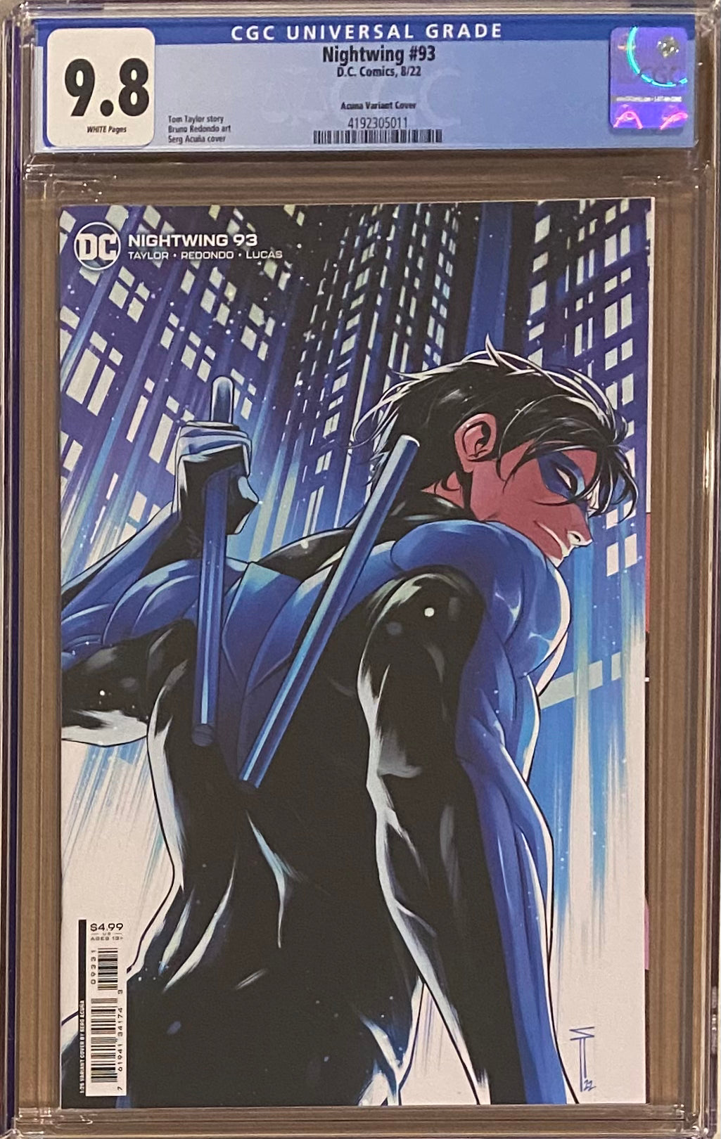Nightwing #93 Acuna 1:25 Retailer Incentive Variant CGC 9.8