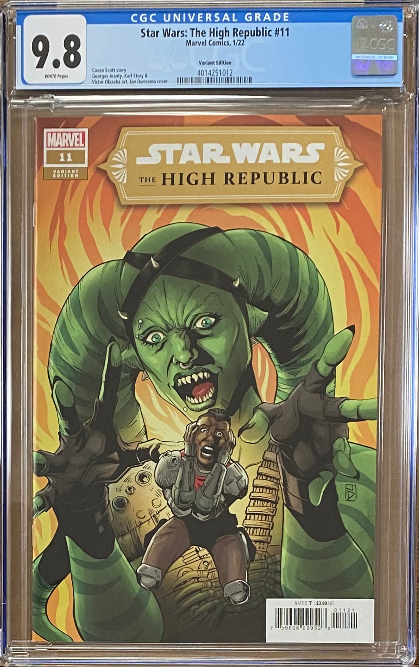 Star Wars: The High Republic #11 Duursema 1:25 Retailer Incentive Variant CGC 9.8