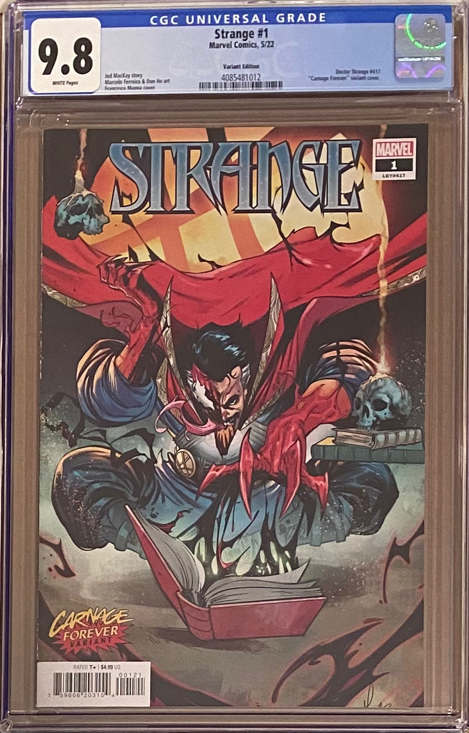 Strange #1 Manna "Carnage Forever" Variant CGC 9.8
