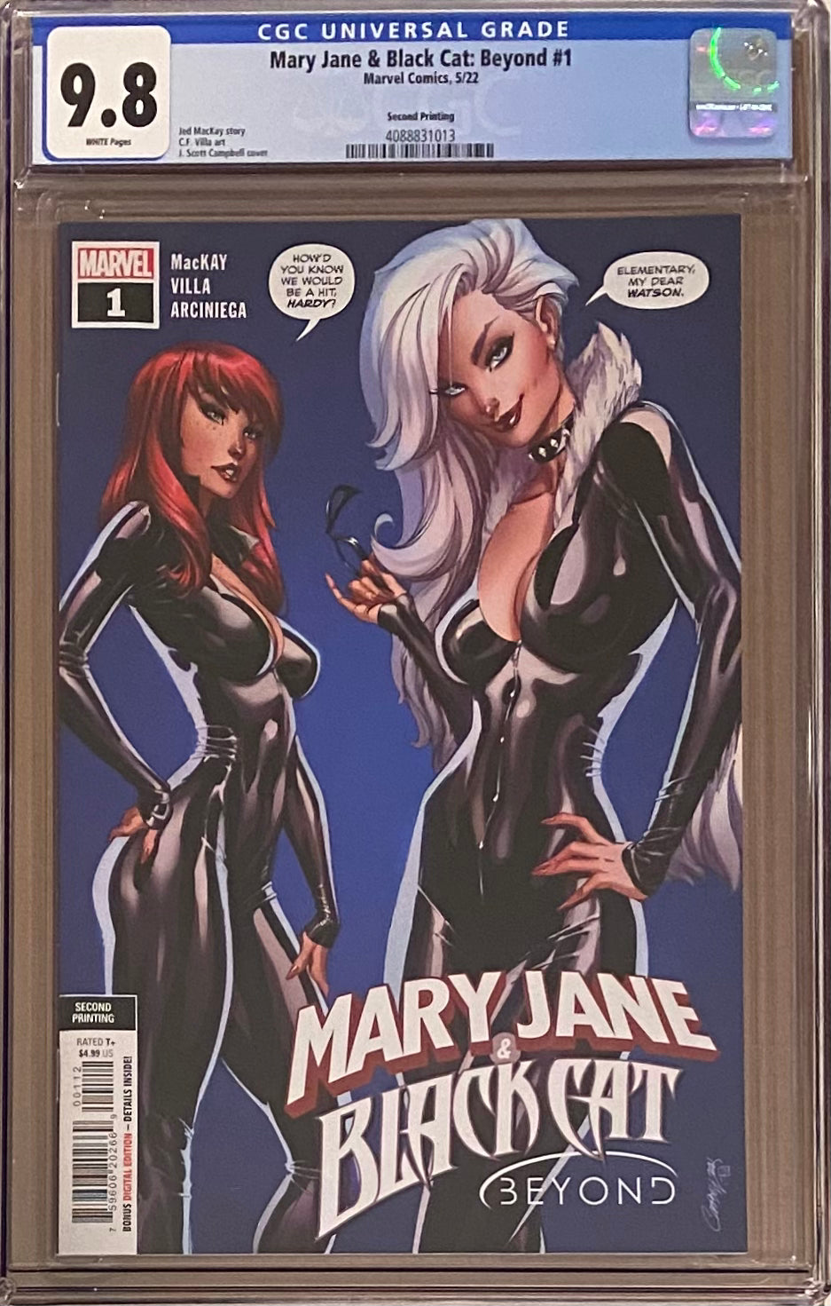 Mary Jane & Black Cat: Beyond #1 Second Printing CGC 9.8