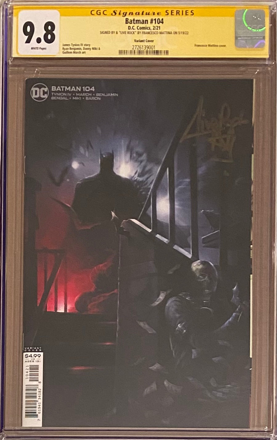 Batman #104 Mattina Variant CGC 9.8 SS