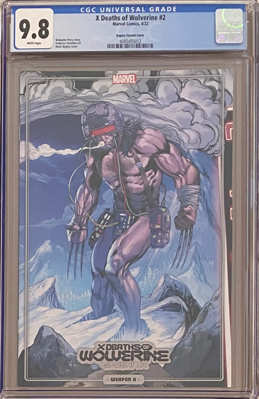 X Deaths of Wolverine #2 Bagley Variant CGC 9.8