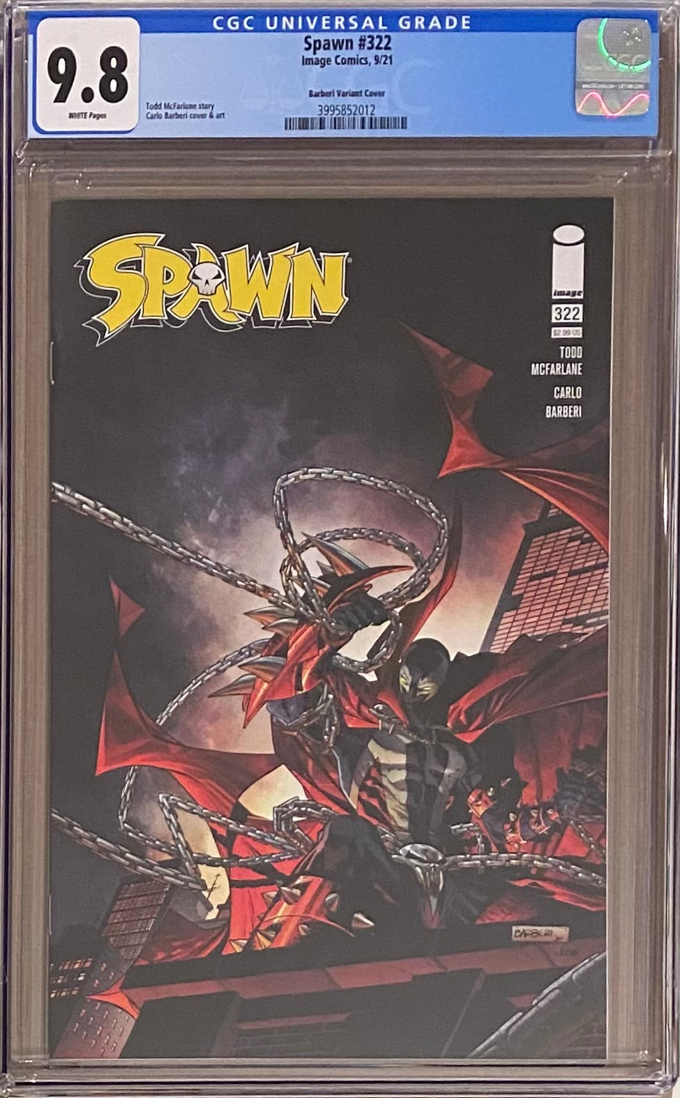 Spawn #322 Barberi Variant CGC 9.8