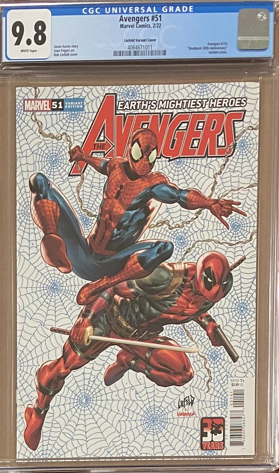Avengers #51 Liefeld Deadpool 30th Anniversary Variant CGC 9.8
