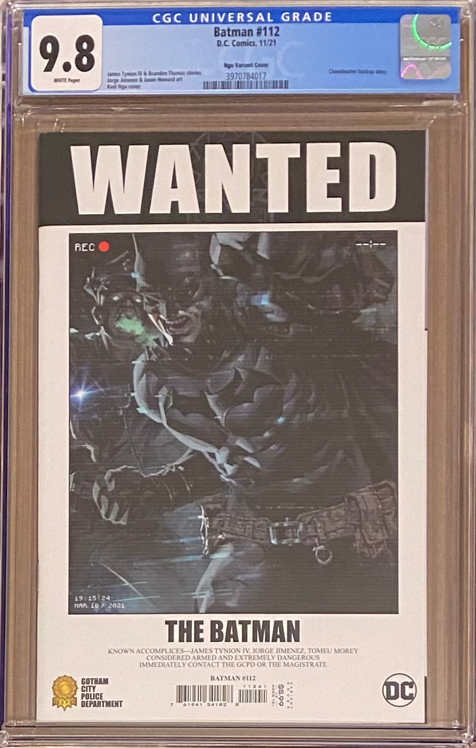 Batman #112 Ngu 1:50 Retailer Incentive Variant CGC 9.8