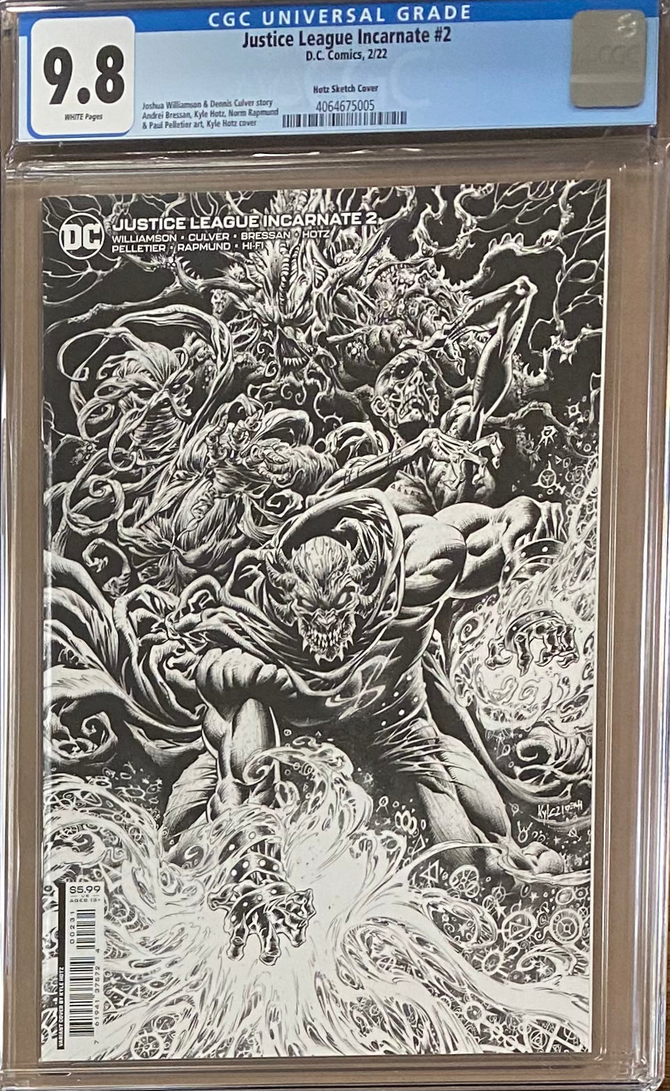Justice League Incarnate #2 Hotz 1:25 Retailer Incentive Variant CGC 9.8