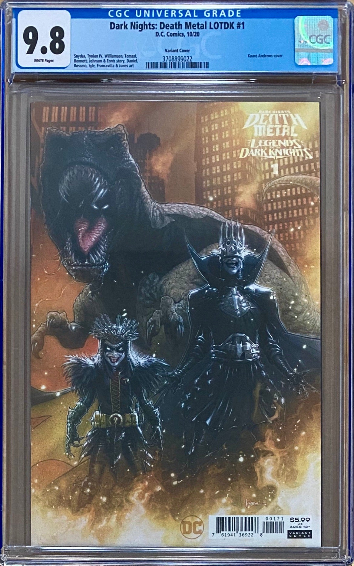 Dark Nights Death Metal: Legends of the Dark Knights #1 1:25 Andrews Variant CGC 9.8