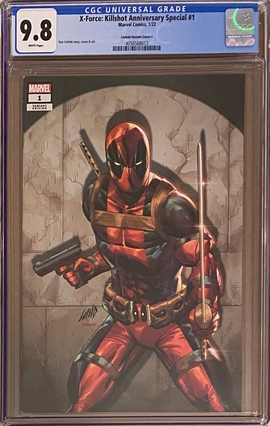 X-Force Killshot Anniversary Special #1 "Deadpool" Connecting Variant CGC 9.8