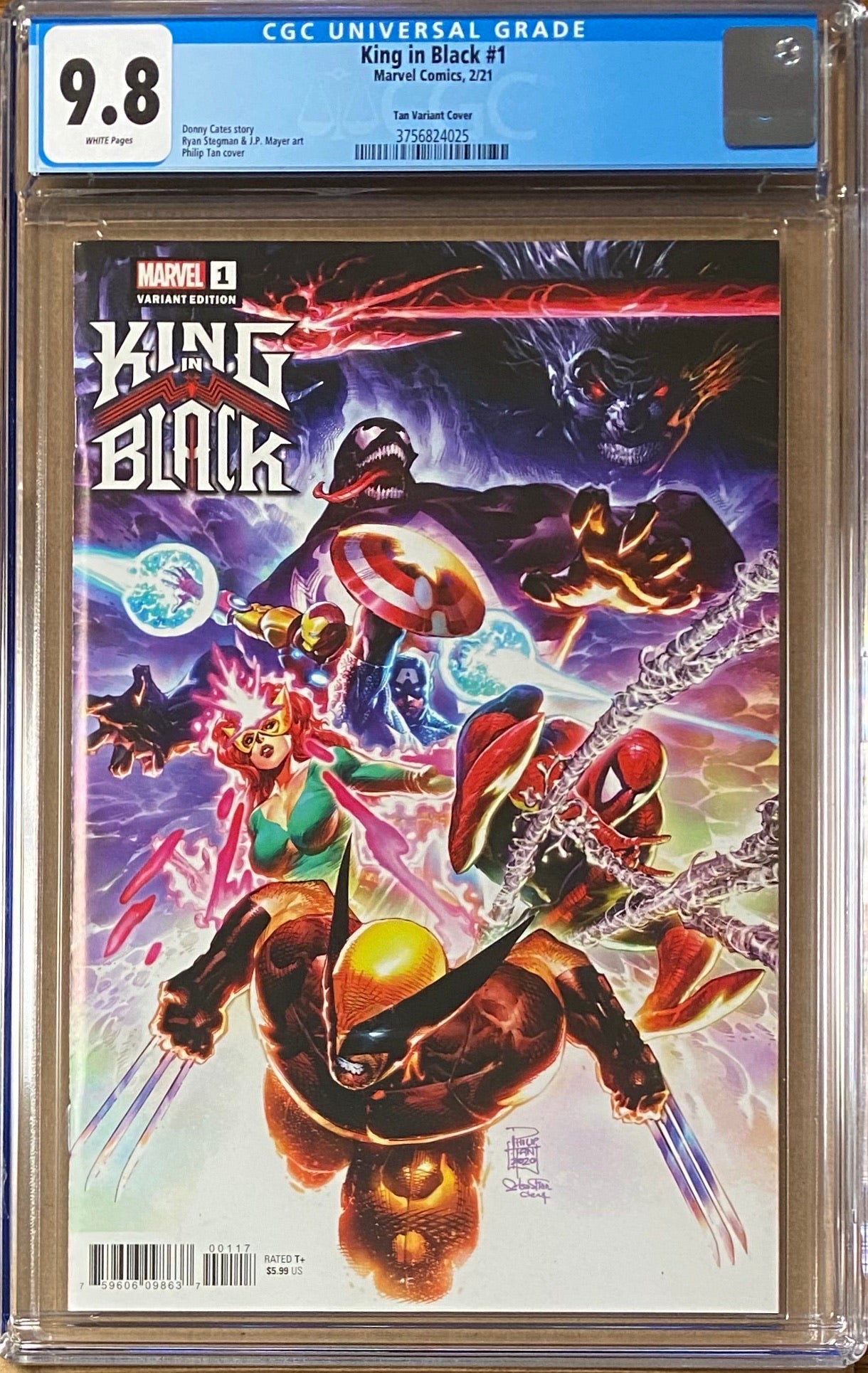 King in Black #1 Tan Launch Variant CGC 9.8