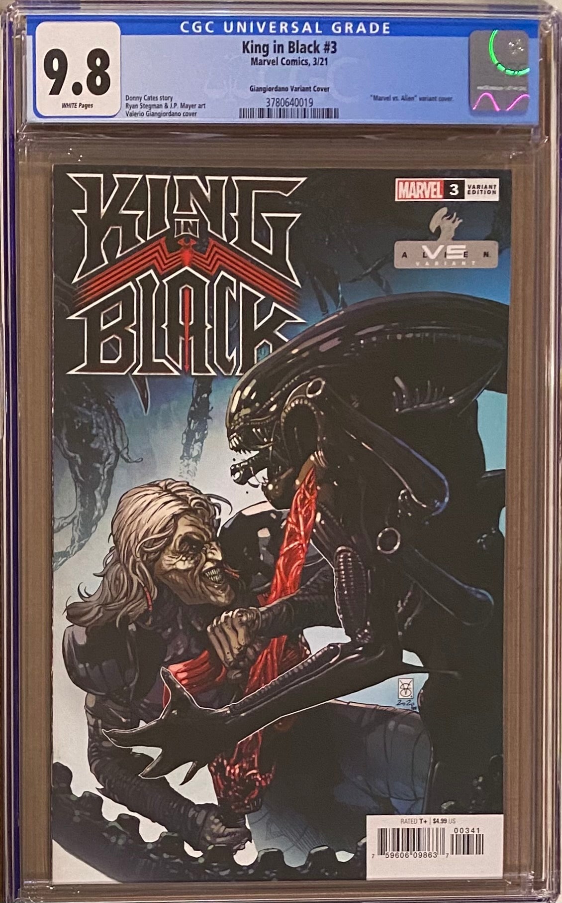 King in Black #3 Marvel vs. Aliens Variant CGC 9.8