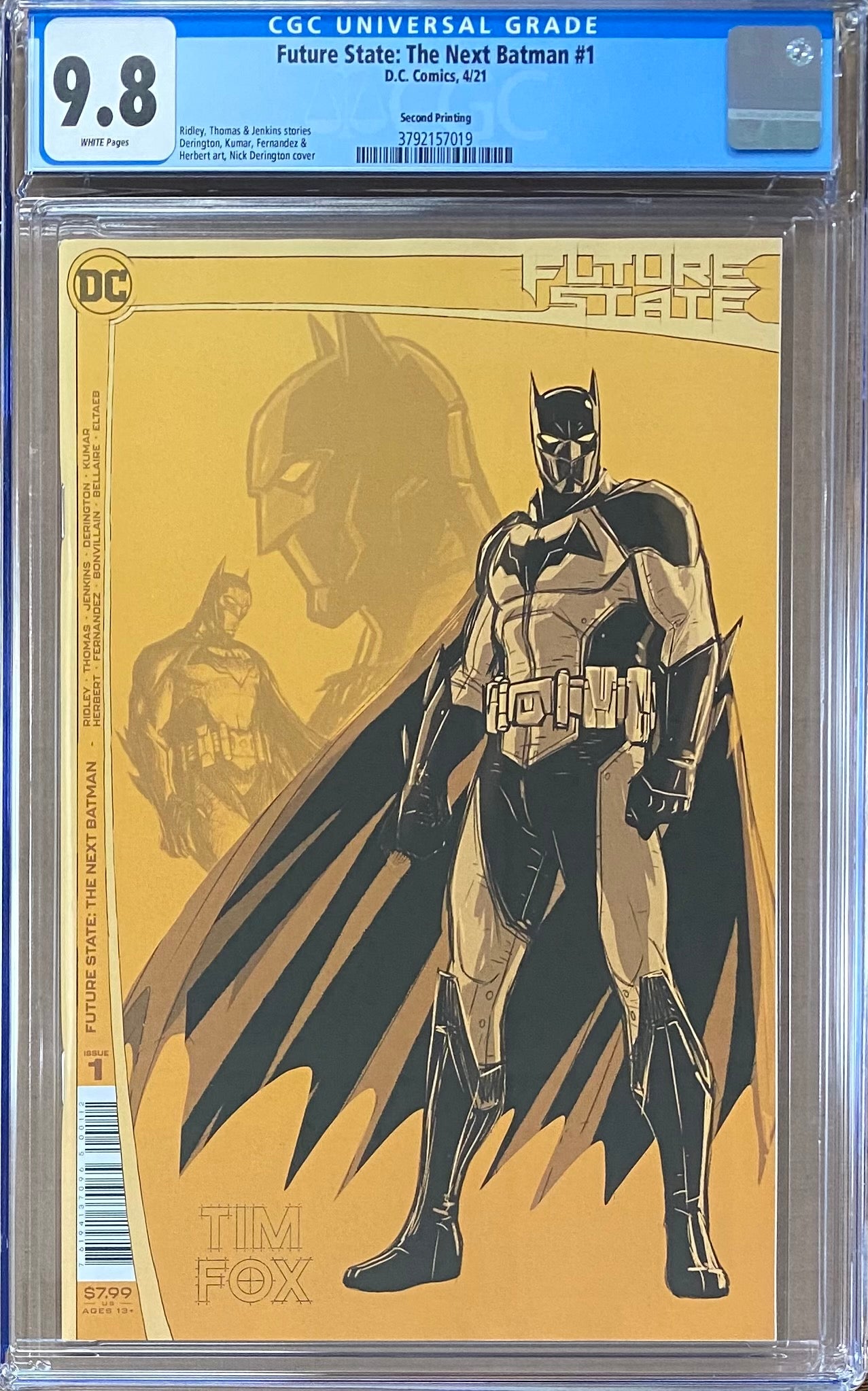 Future State: The Next Batman #1 Second Printing CGC 9.8