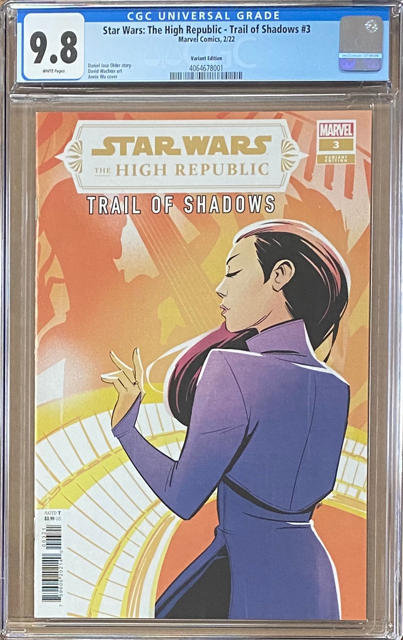 Star Wars: The High Republic - Trail of Shadows #3 Variant CGC 9.8