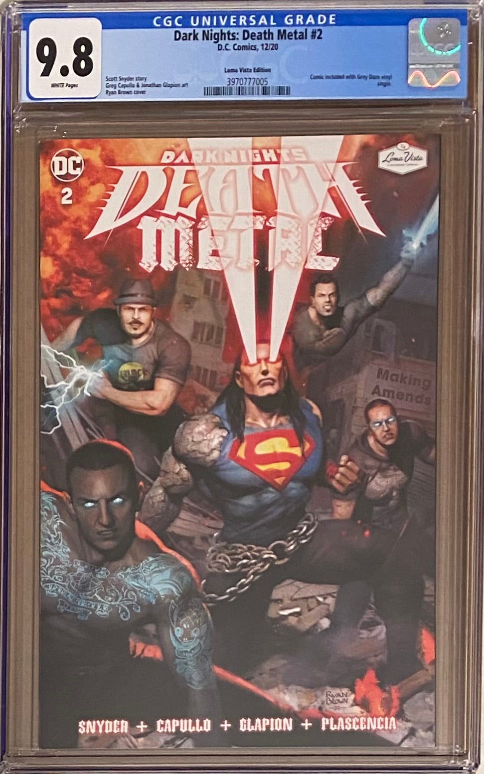 Dark Nights Death Metal #2 Loma Vista Edition Variant CGC 9.8