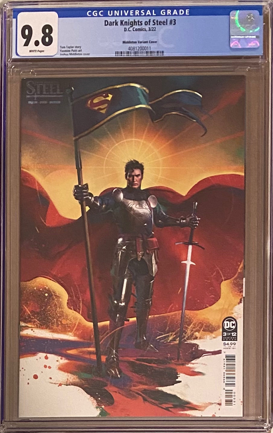 Dark Knights of Steel #3 Middleton Variant CGC 9.8