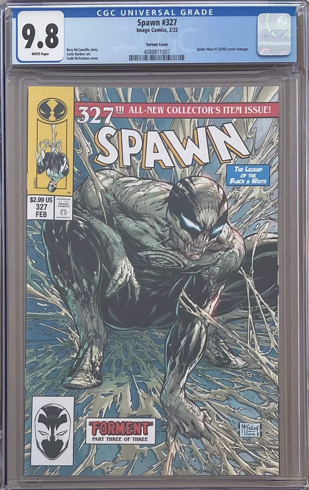 Spawn #327 McFarlane Homage Variant CGC 9.8