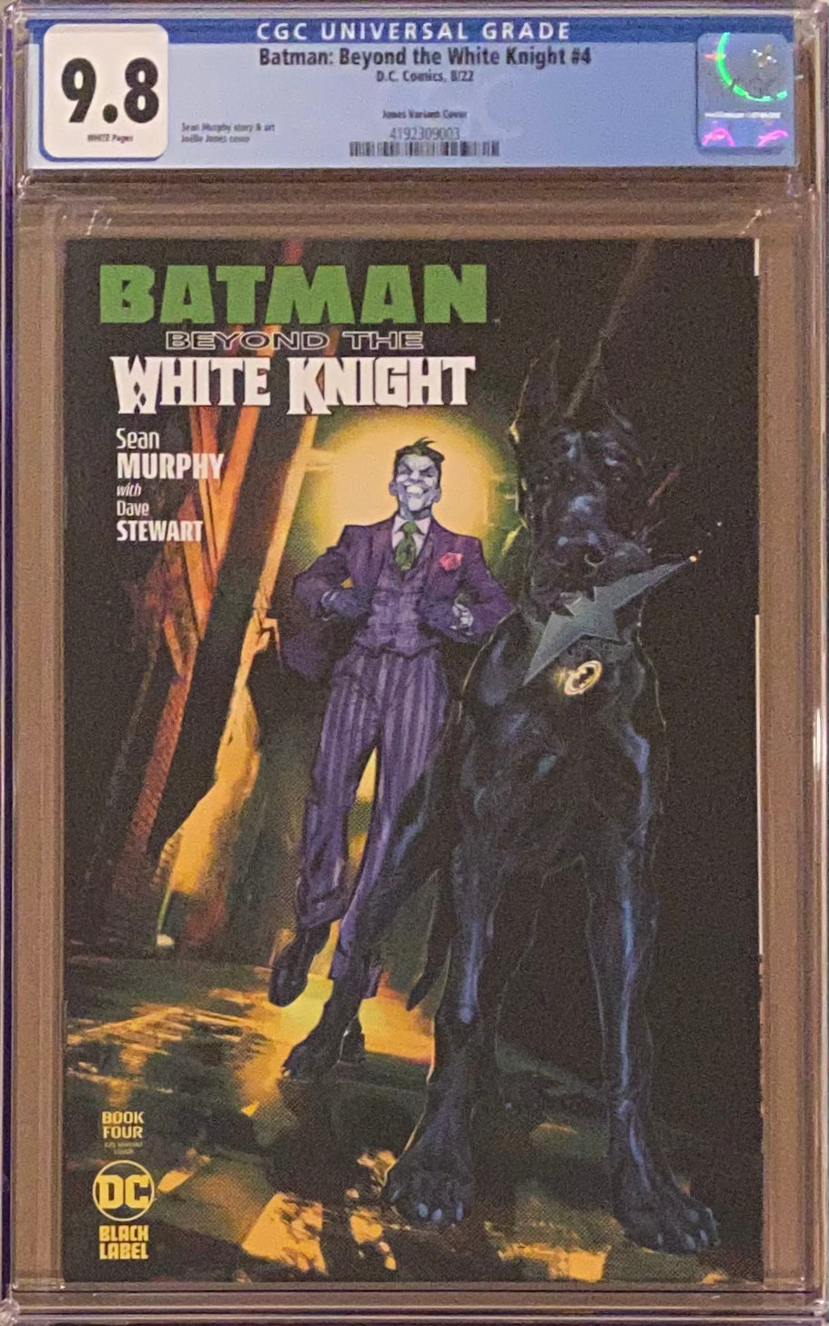 Batman: Beyond the White Knight #4 Jones 1:25 Retailer Incentive Variant CGC 9.8