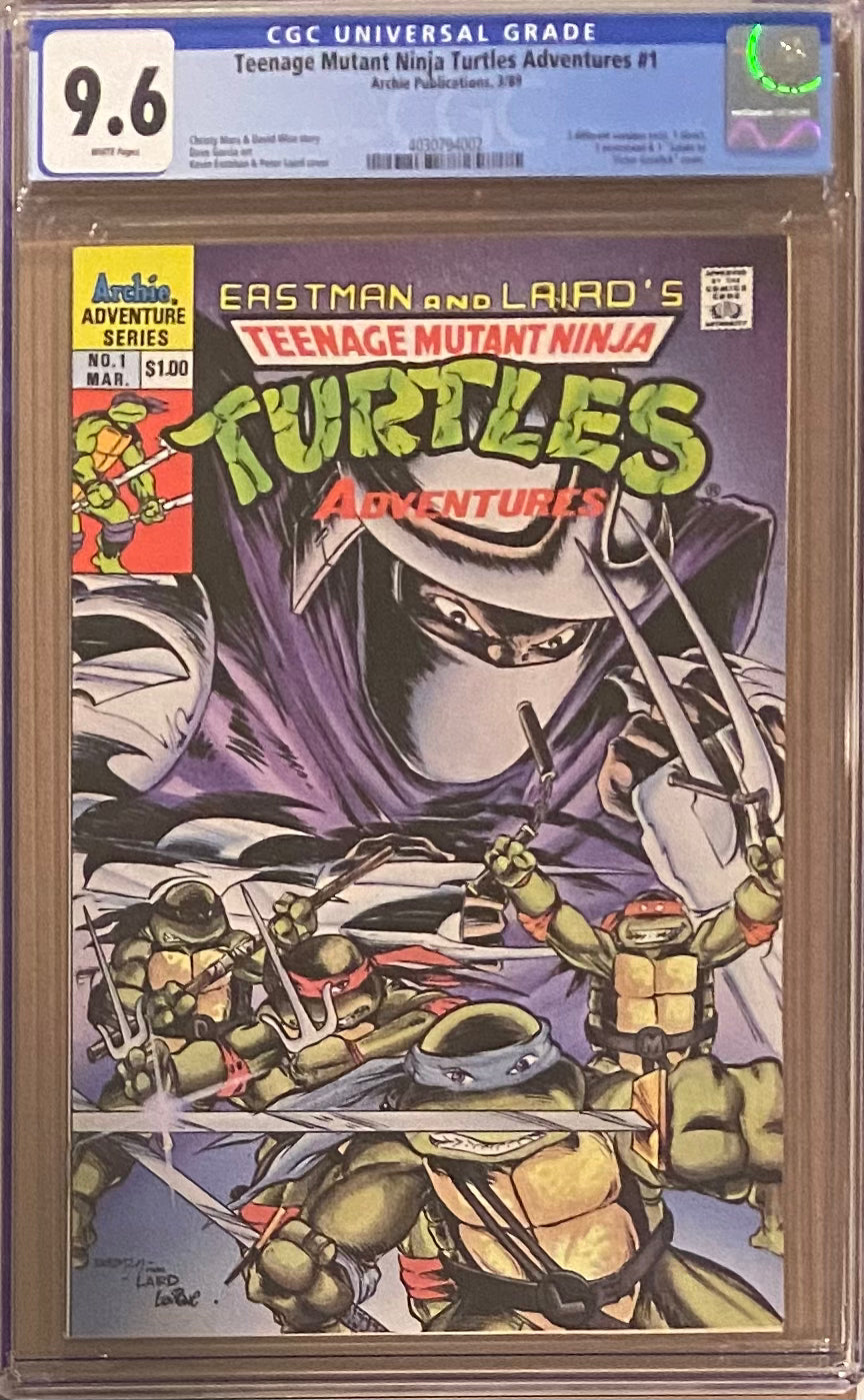 Teenage Mutant Ninja Turtles Adventures #1 CGC 9.6