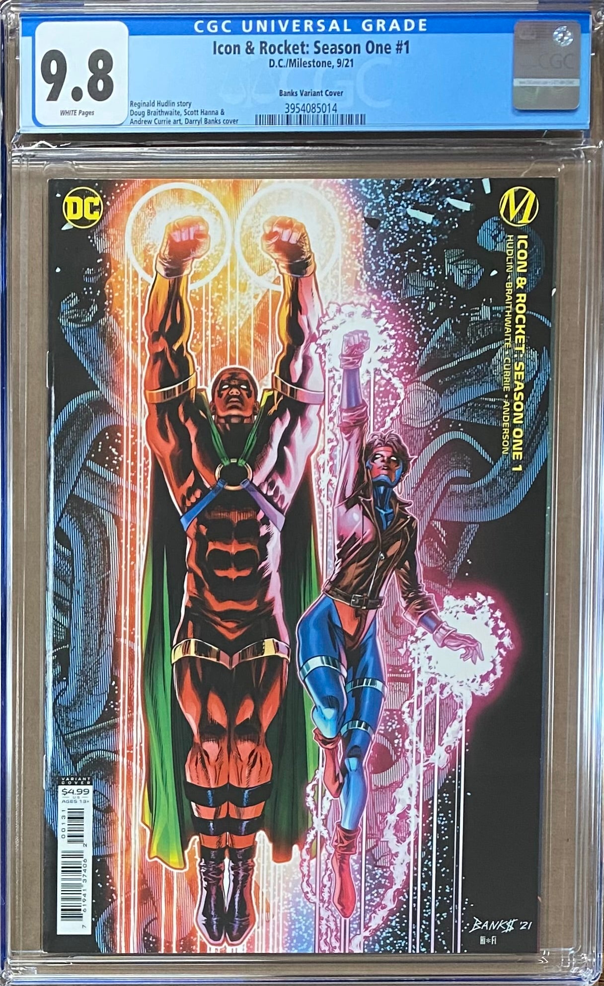 Icon & Rocket: Season One #1 Banks "Old School" Variant CGC 9.8