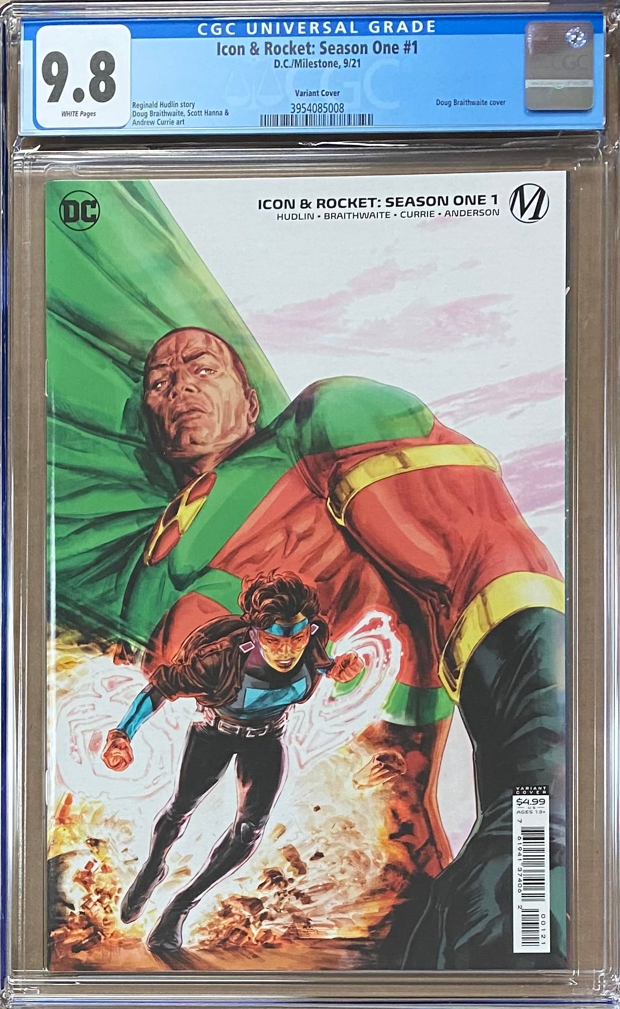 Icon & Rocket: Season One #1 Braithwaite "New School" Variant CGC 9.8