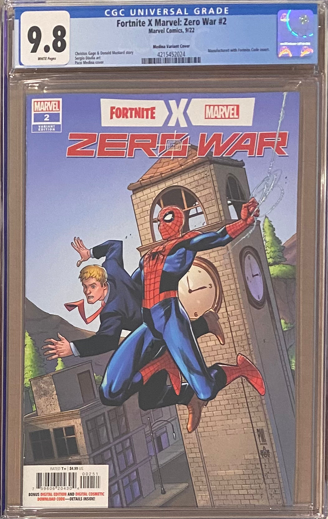 Fortnite/Marvel: Zero War #2 Medina Variant CGC 9.8