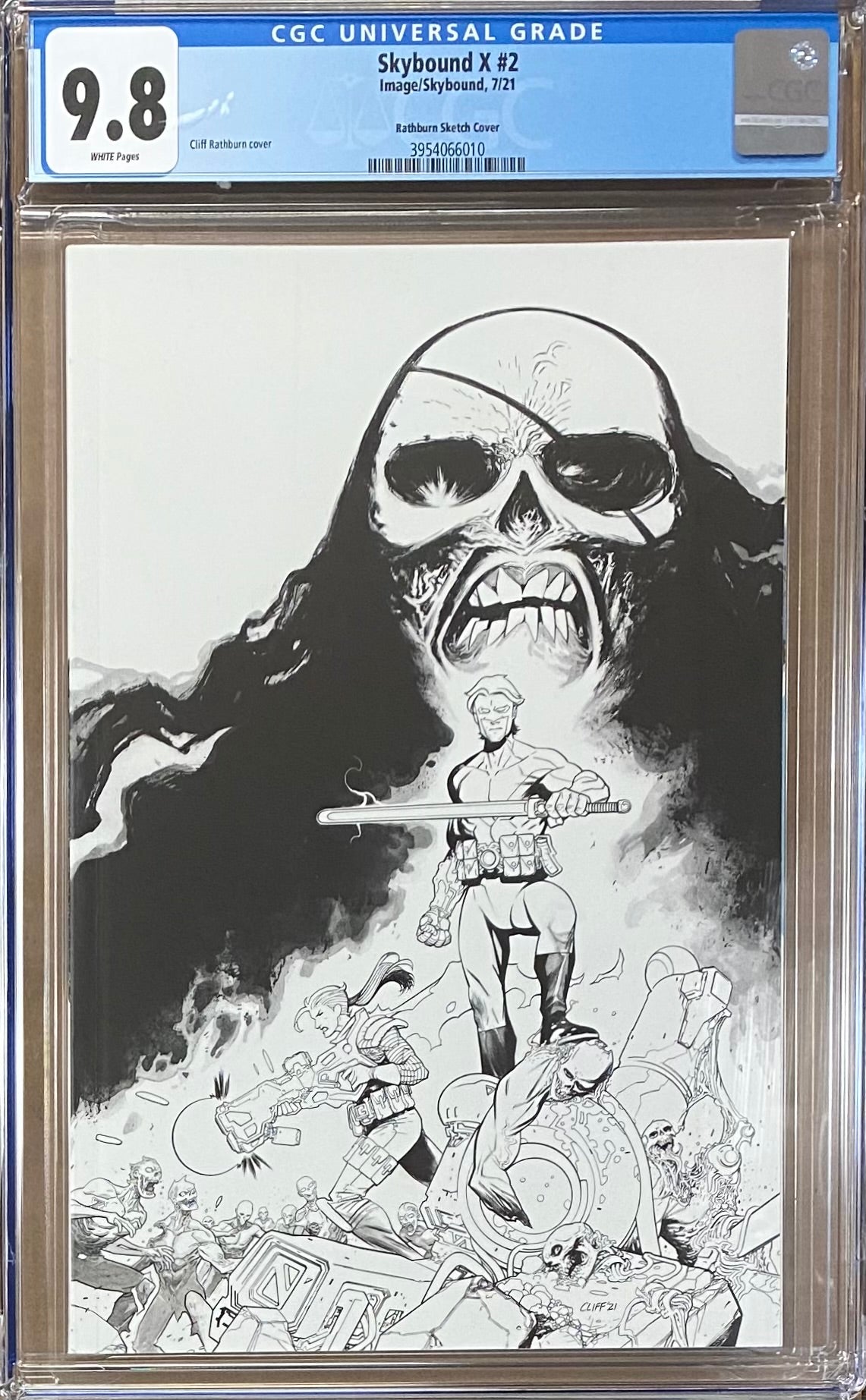 Skybound X #2 Rathburn 1:25 Retailer Incentive Variant CGC 9.8