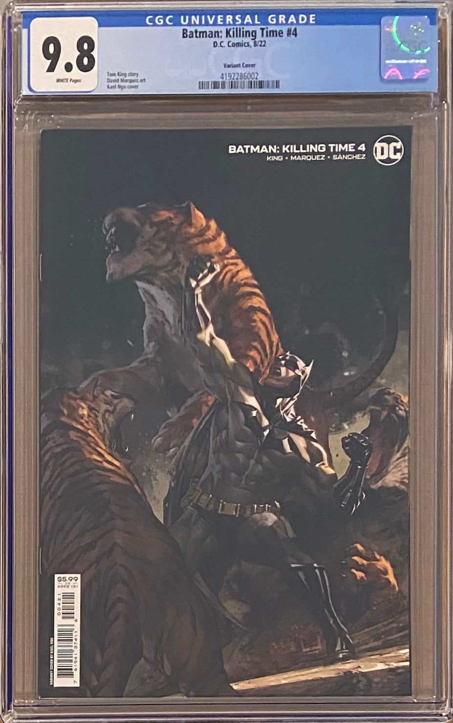 Batman: Killing Time #4 Variant CGC 9.8